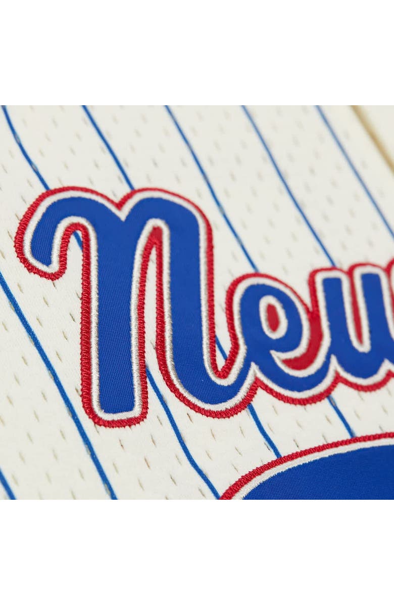 Mitchell & Ness Men's Mitchell & Ness Lawrence Taylor Cream New York Giants Name & Number Mesh Button-Up Baseball Jersey, Alternate, color, Cream