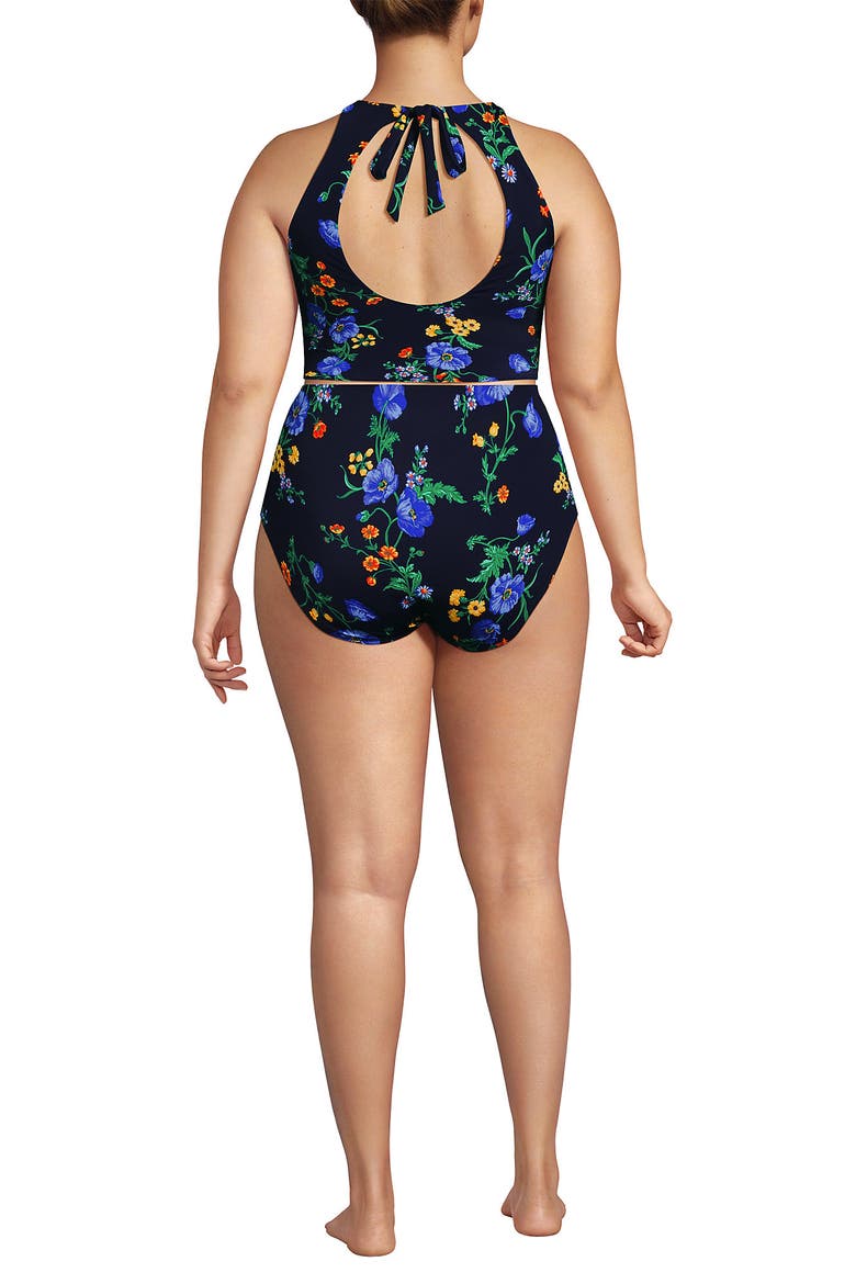Tugless Portrait Back Set, Alternate, color, Navy/Tossed Poppy Floral