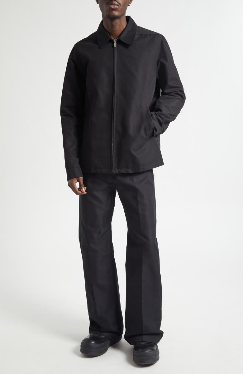 Rick Owens Brad Cotton Blend Jacket, Alternate, color, Black