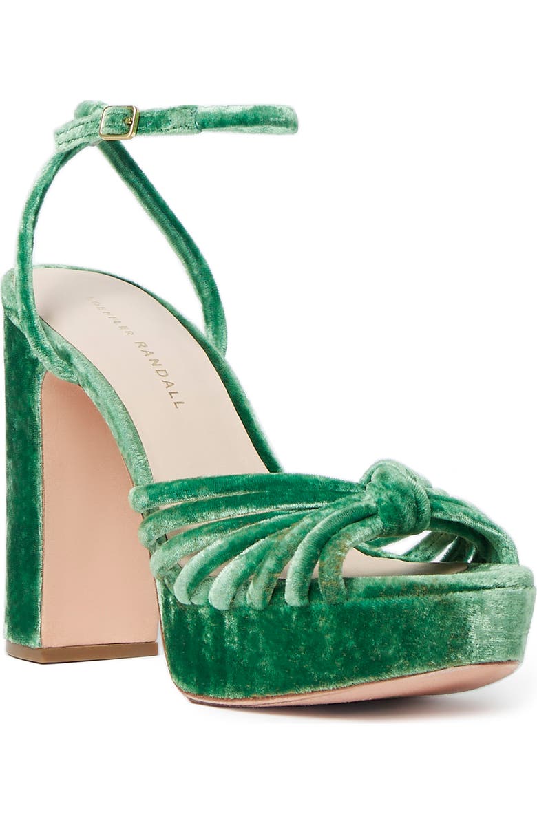 Loeffler Randall Rivka Knotted Platform Sandal, Main, color, Cyprus