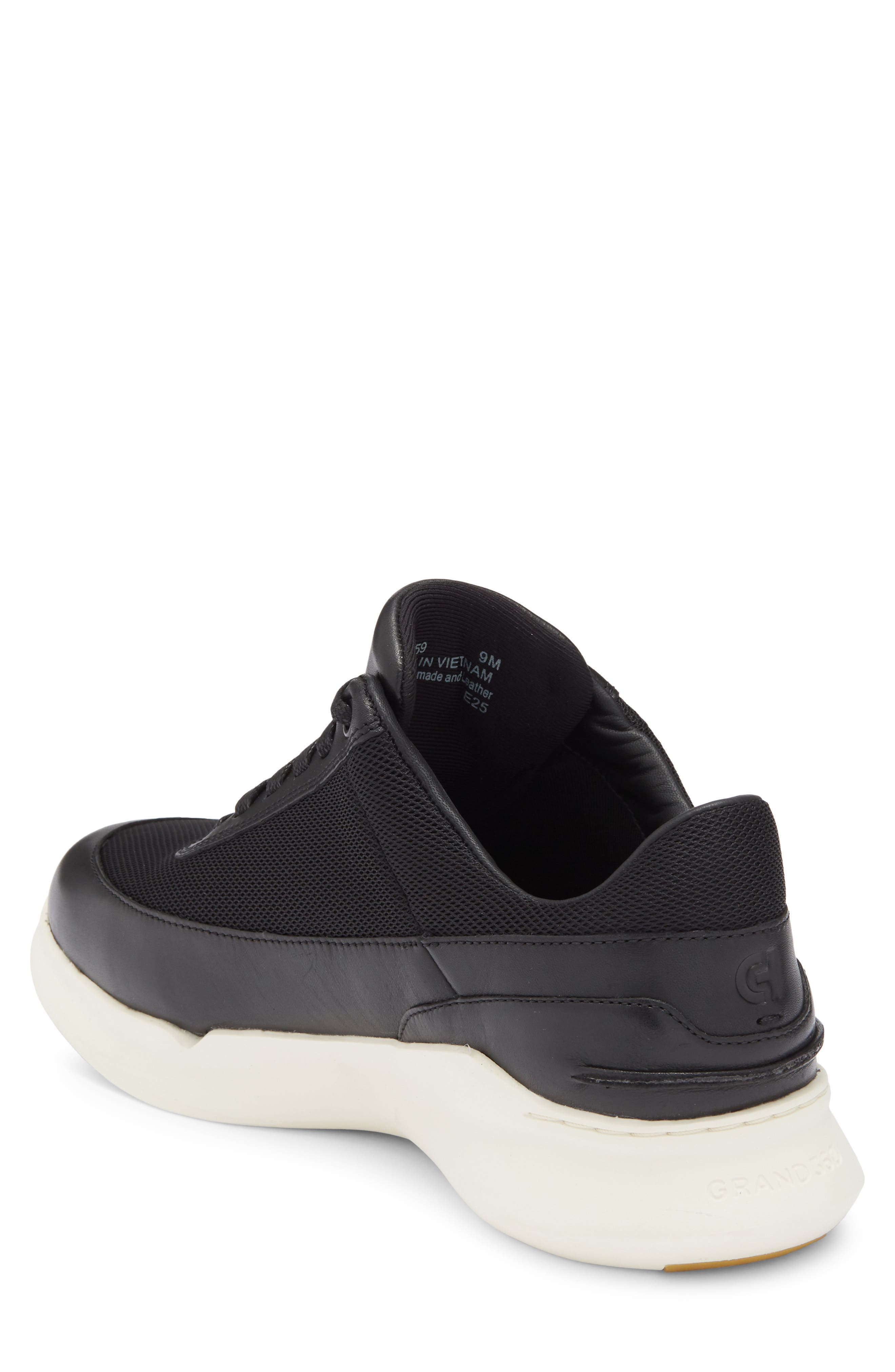 Cole Haan Grand Crosscourt Sneaker, Alternate, color, Black / Ivory