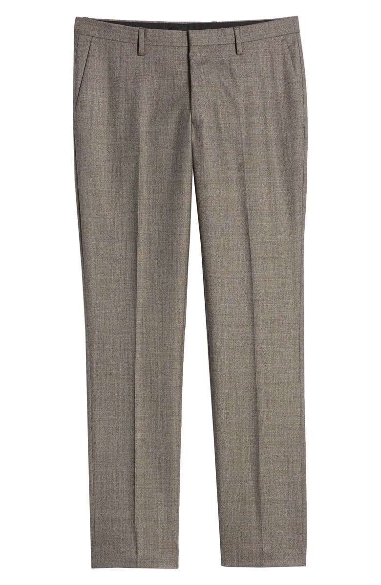 Tiger of Sweden Talthe Flat Front Solid Wool Blend Trousers, Alternate, color, 