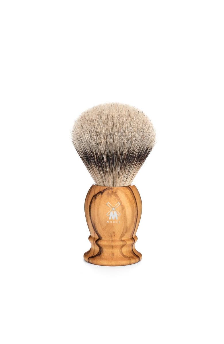 MÜHLE Classic Small Olive Wood Silvertip Badger Shaving Brush, Main, color, Olive Wood