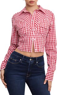 Good American Dolly Country Corset Shirt