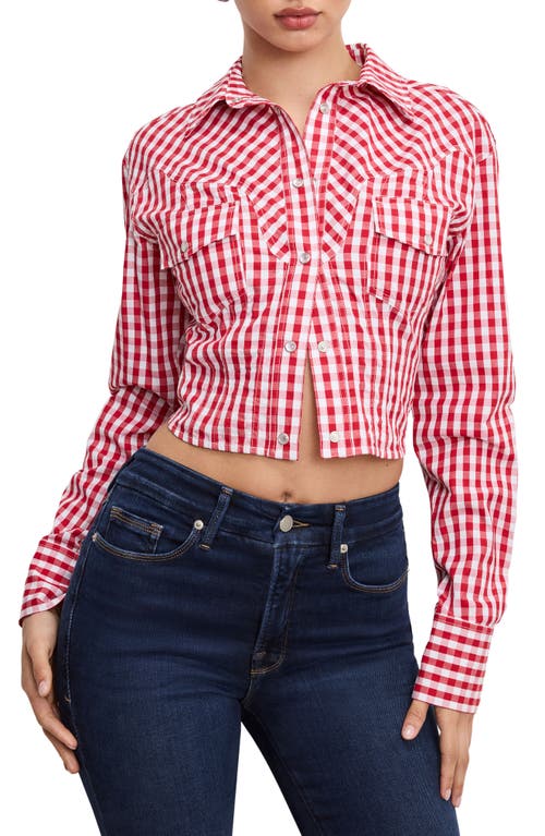 GOOD AMERICAN GOOD AMERICAN DOLLY COUNTRY CORSET SHIRT 