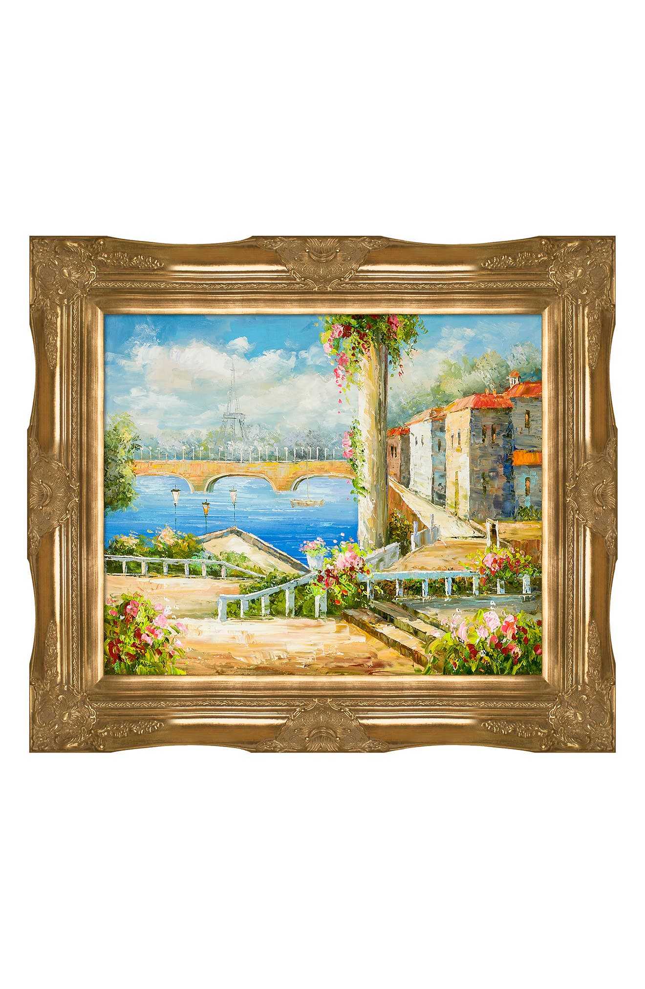 OVERSTOCK ART Resort Near The Eiffel by Unknown Artists Hand Painted ...