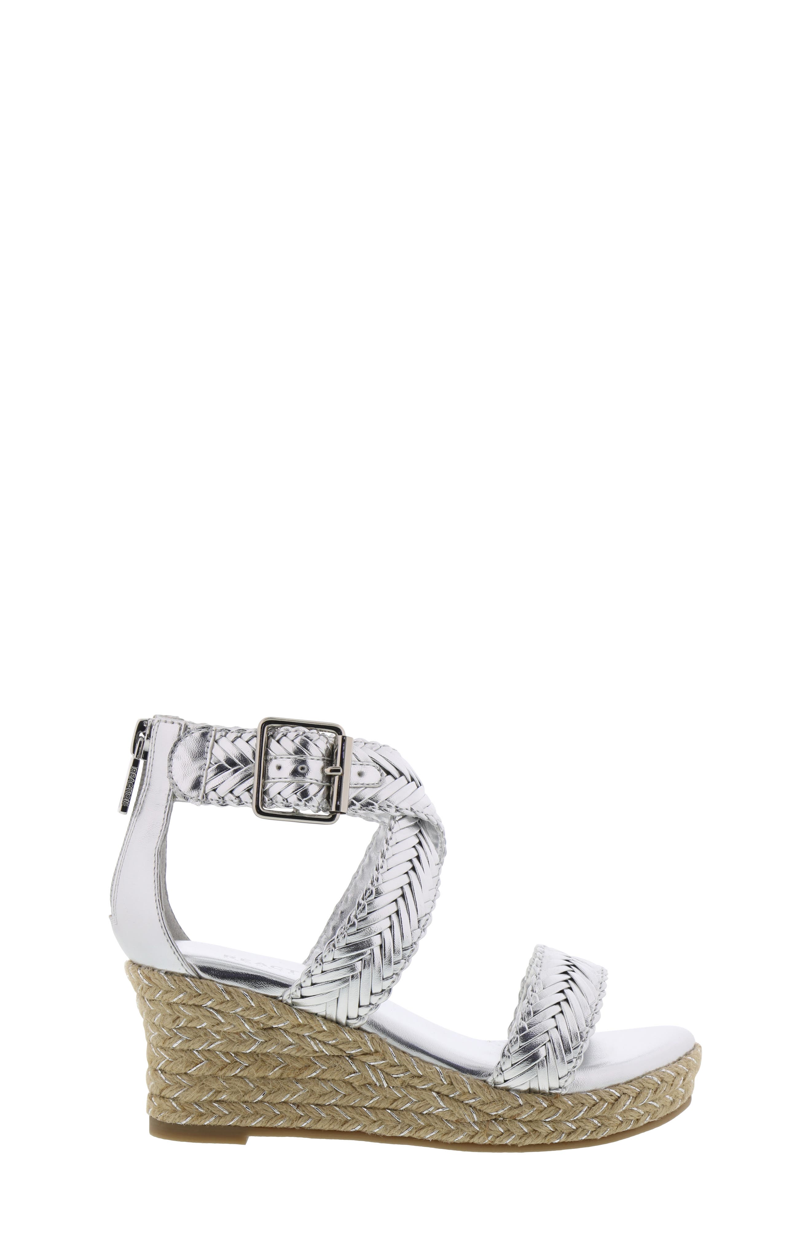 Reaction Kenneth Cole Reed Sway Metallic Wedge Sandal, Alternate, color, 