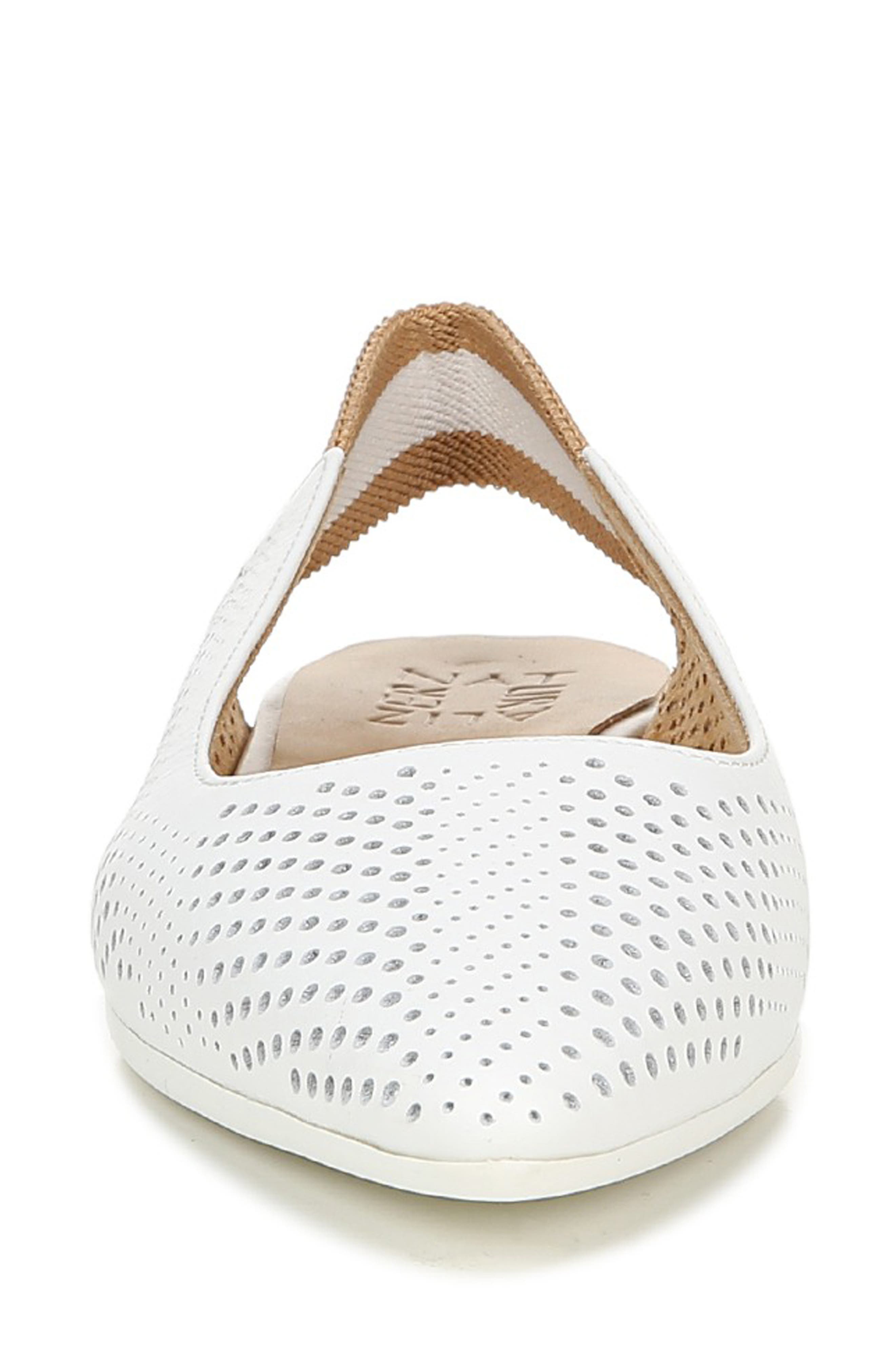 Rory Flat, Alternate, color, WHITE LEATHER