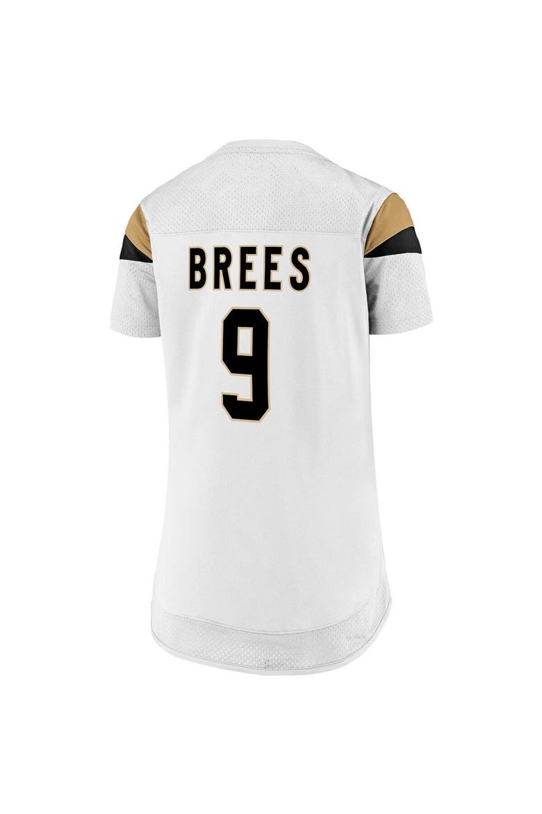 Women's Fanatics Branded Drew Brees White New Orleans Saints Athena Name & Number Fashion Top, Alternate, color, White
