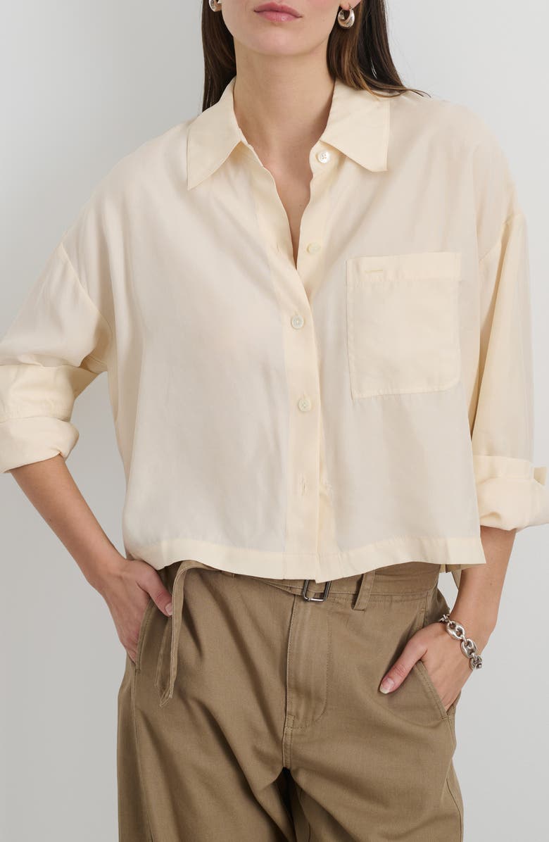 Alex Mill Gemma Button-Up Shirt, Main, color, Ivory