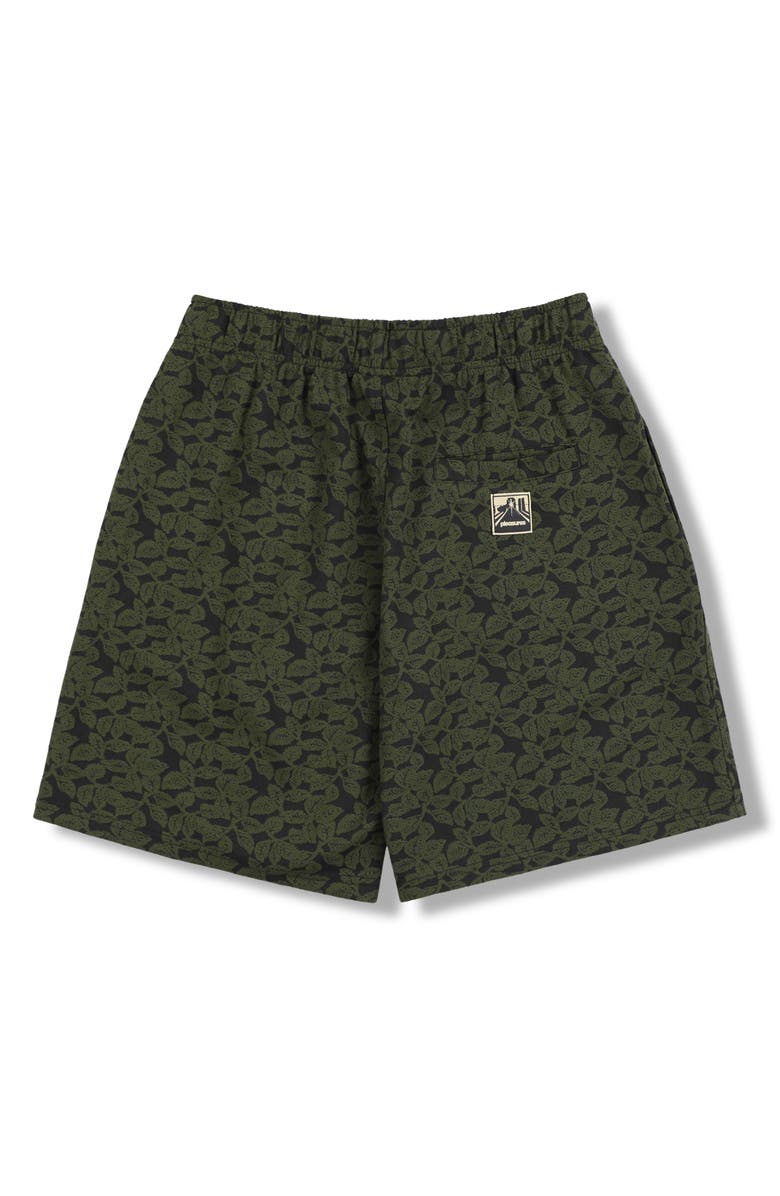 PLEASURES Leaf Jacquard Shorts, Alternate, color,