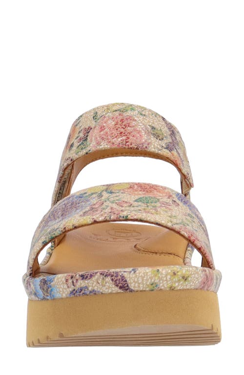 L'amour Des Pieds Abrilla Slingback Platform Sandal In Beige/pastel