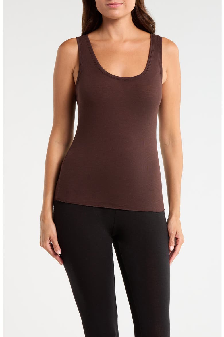 Luxe Delicate Layering Tank Top, Main, color, BROWN MOLE
