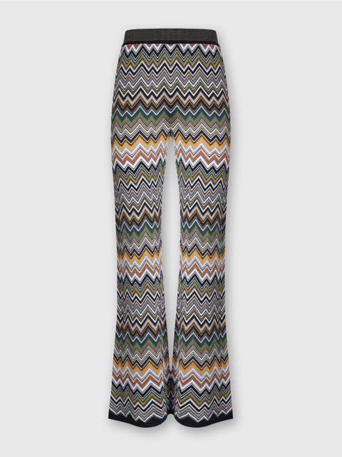 Long Pants With Chevron Pattern