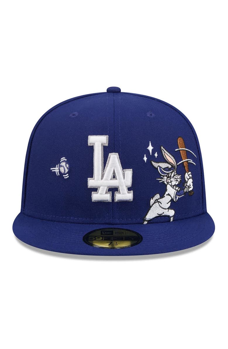 New Era Men's New Era Royal Los Angeles Dodgers Looney Tunes Bugs Bunny 59FIFTY Fitted Hat, Alternate, color, Dark Blue
