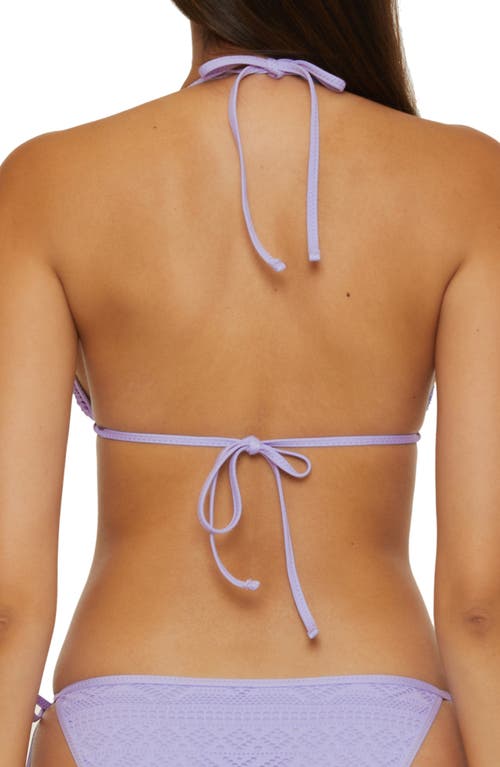 Becca Color Play Triangle Bikini Top In Bellflower
