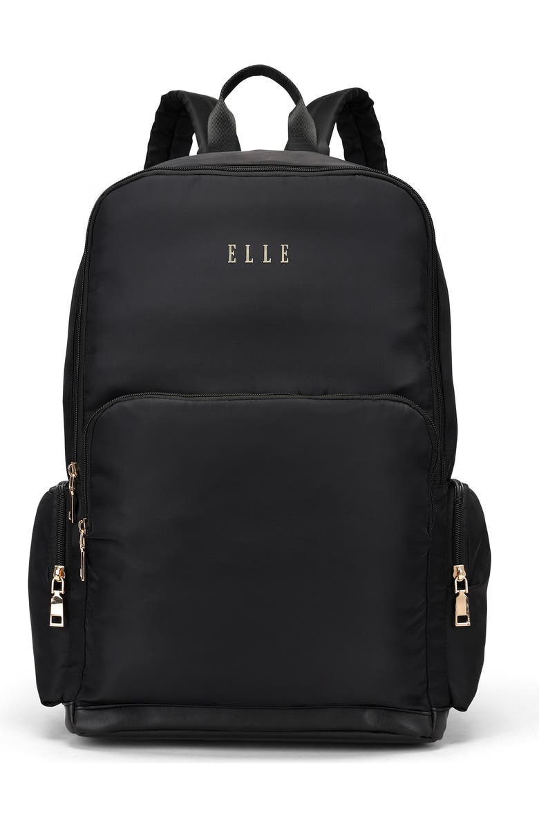 ELLE Rendezvous 25L Twill Backpack, Alternate, color, Black