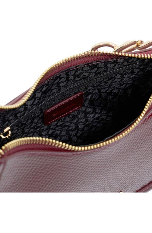 Dune London Direction Faux Leather Shoulder Bag In Purple