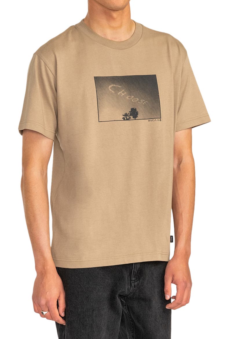 Choose Organic Cotton Graphic T-Shirt, Main, color, KHAKI
