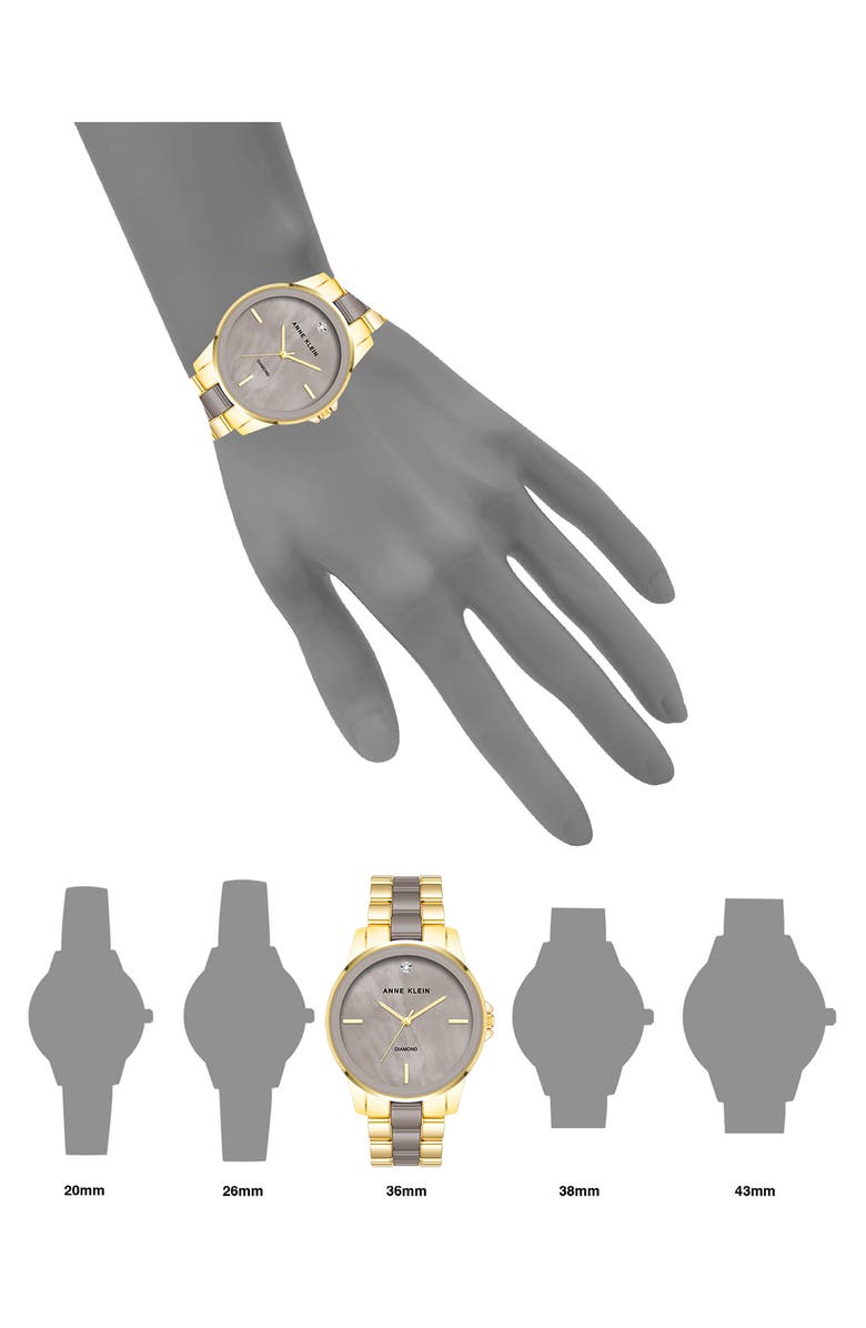 AK ANNE KLEIN Taupe Ceramic Watch, 38mm, Alternate, color, Taupe