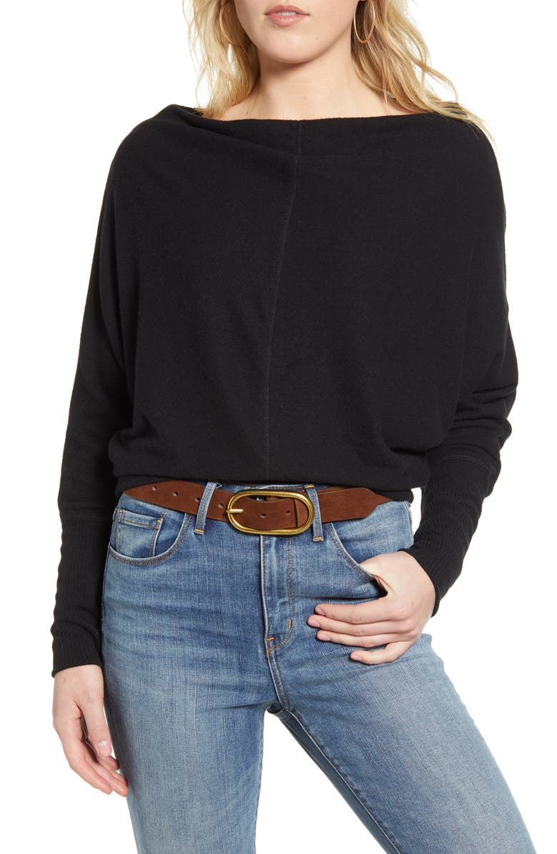Treasure & Bond Slouchy Long Sleeve Top, Main, color, 