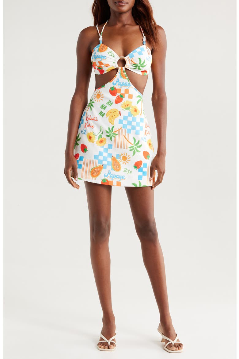 Beaded Crinkle Crepe Cover-Up Sundress, Main, color, SUNCATCHER