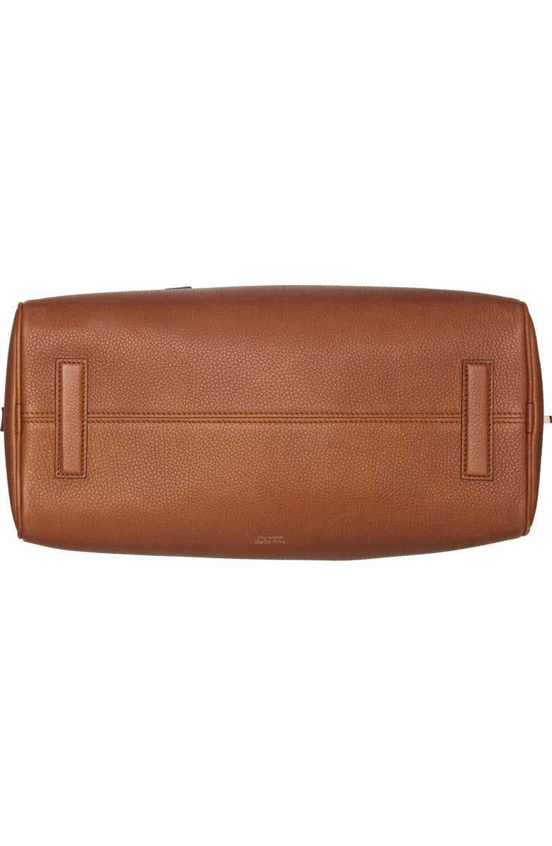 TOM FORD Small Leather Bowling Bag, Alternate, color, Caramel