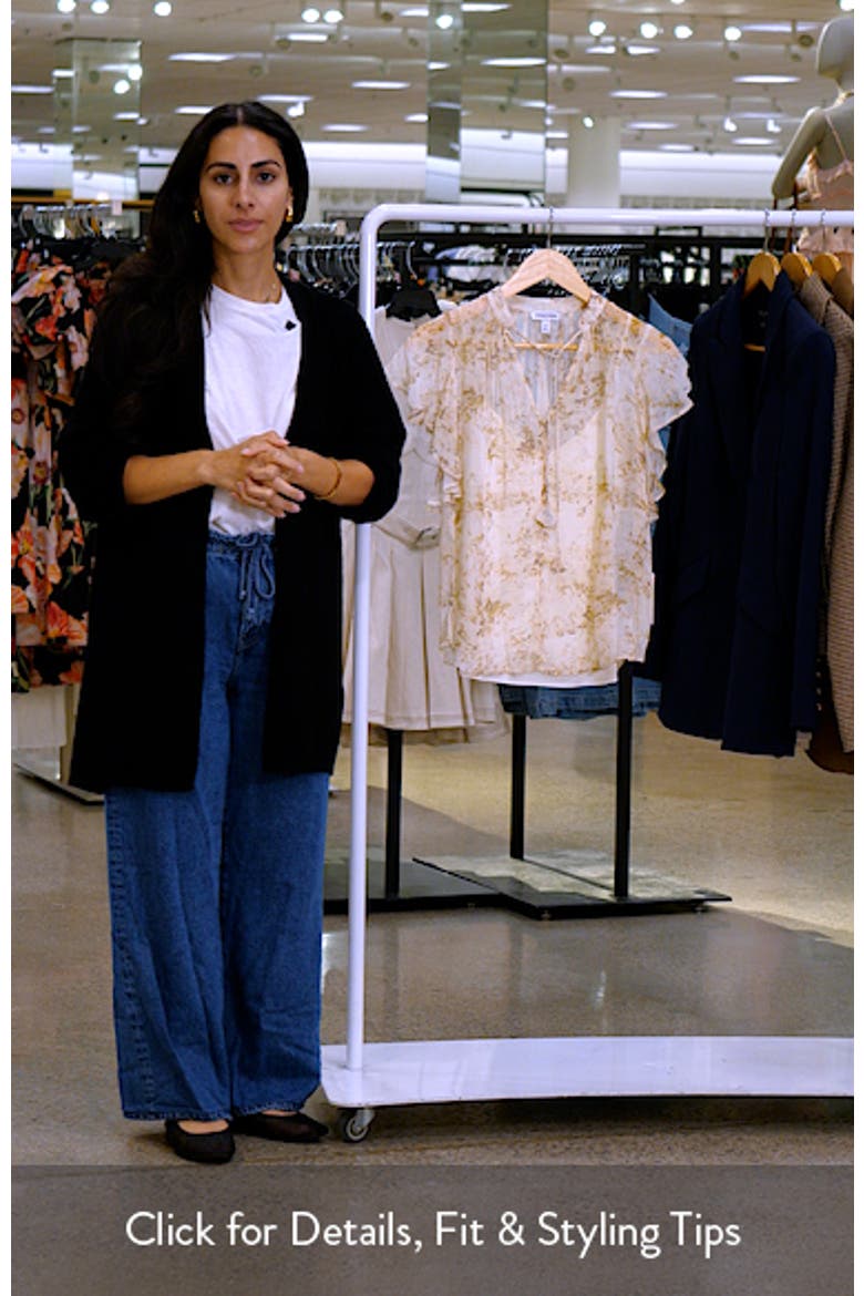 Flutter Sleeve Crinkle Chiffon Top video