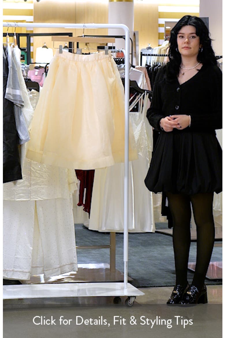 Organza Fit & Flare Midi Skirt video