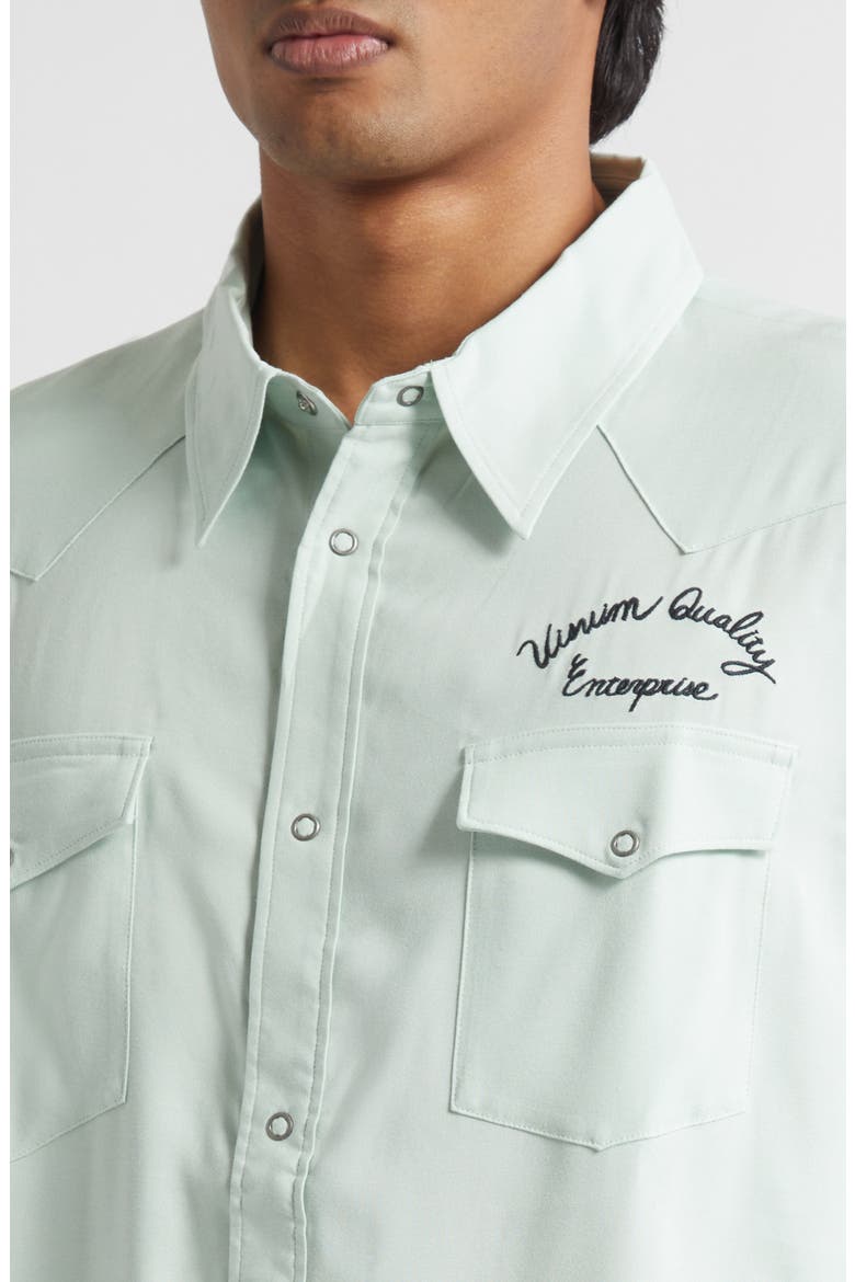 Four Corners Western Shirt, Alternate, color, LIGHT GREEN