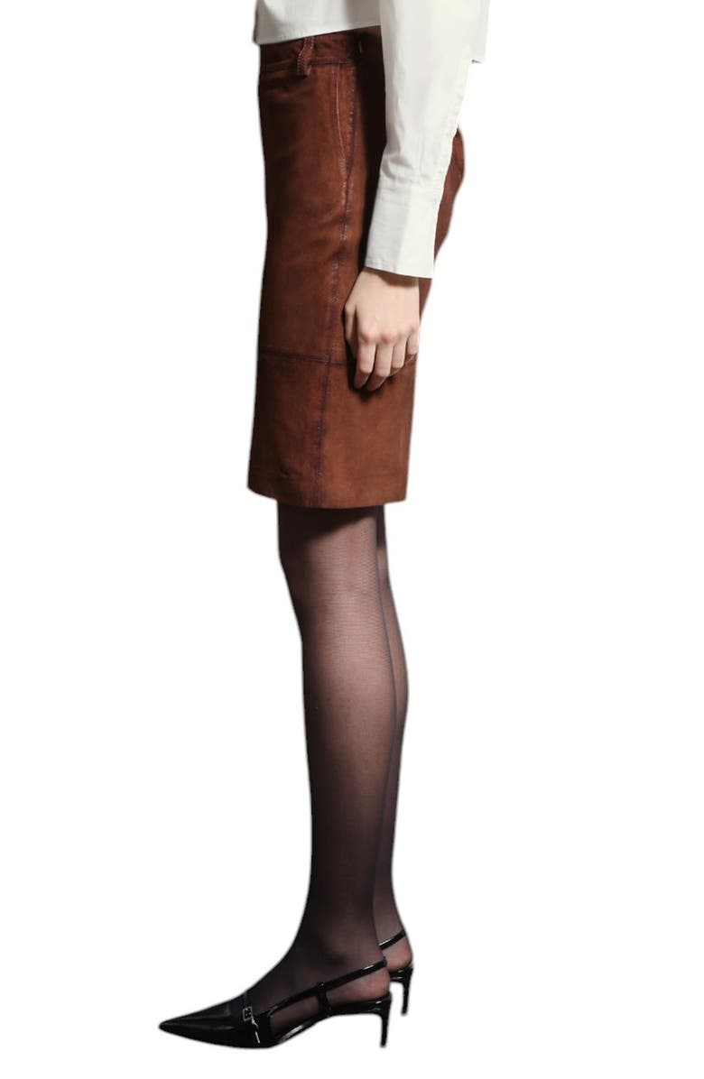 Walter Baker Piper High Waist Leather Skirt, Alternate, color,