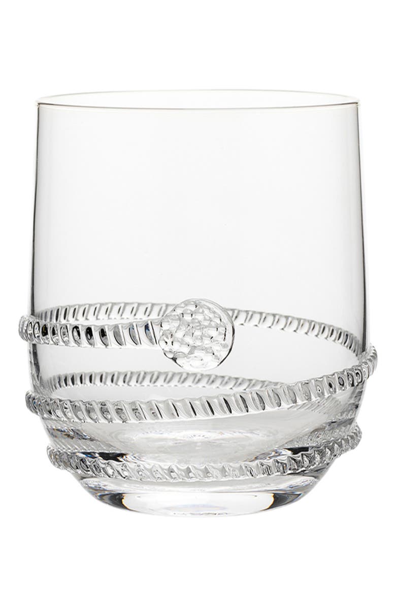 Juliska Heritage Set of 4 Assorted Stemless Wine Glasses, Alternate, color, Clear