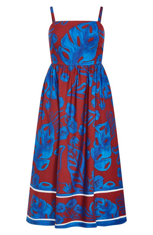 City Chic Giana Floral Cotton Sundress