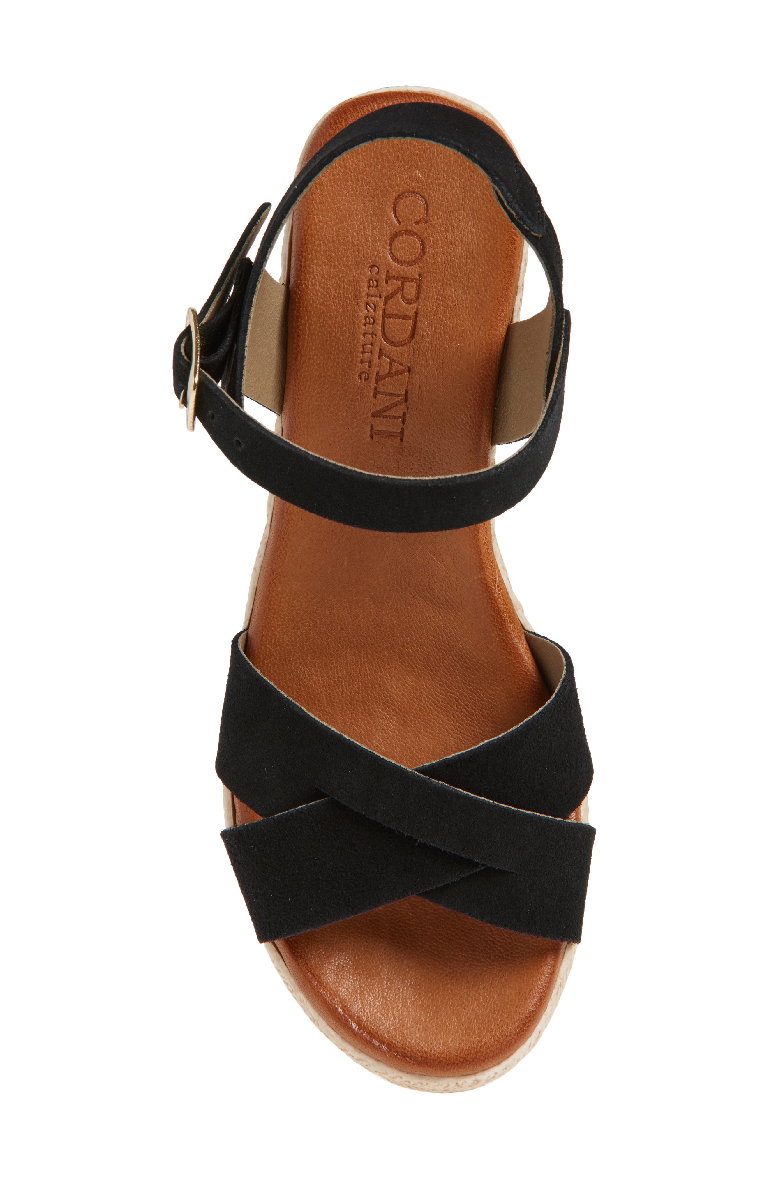 Cordani Bazil Espadrille Ankle Strap Platform Wedge Sandal, Alternate, color, 