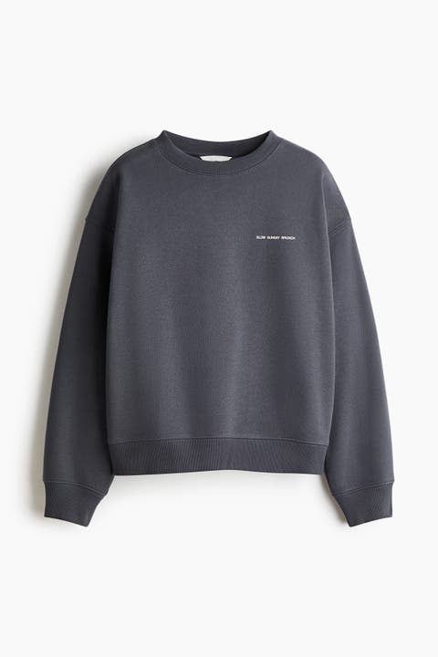 Text-motif Sweatshirt