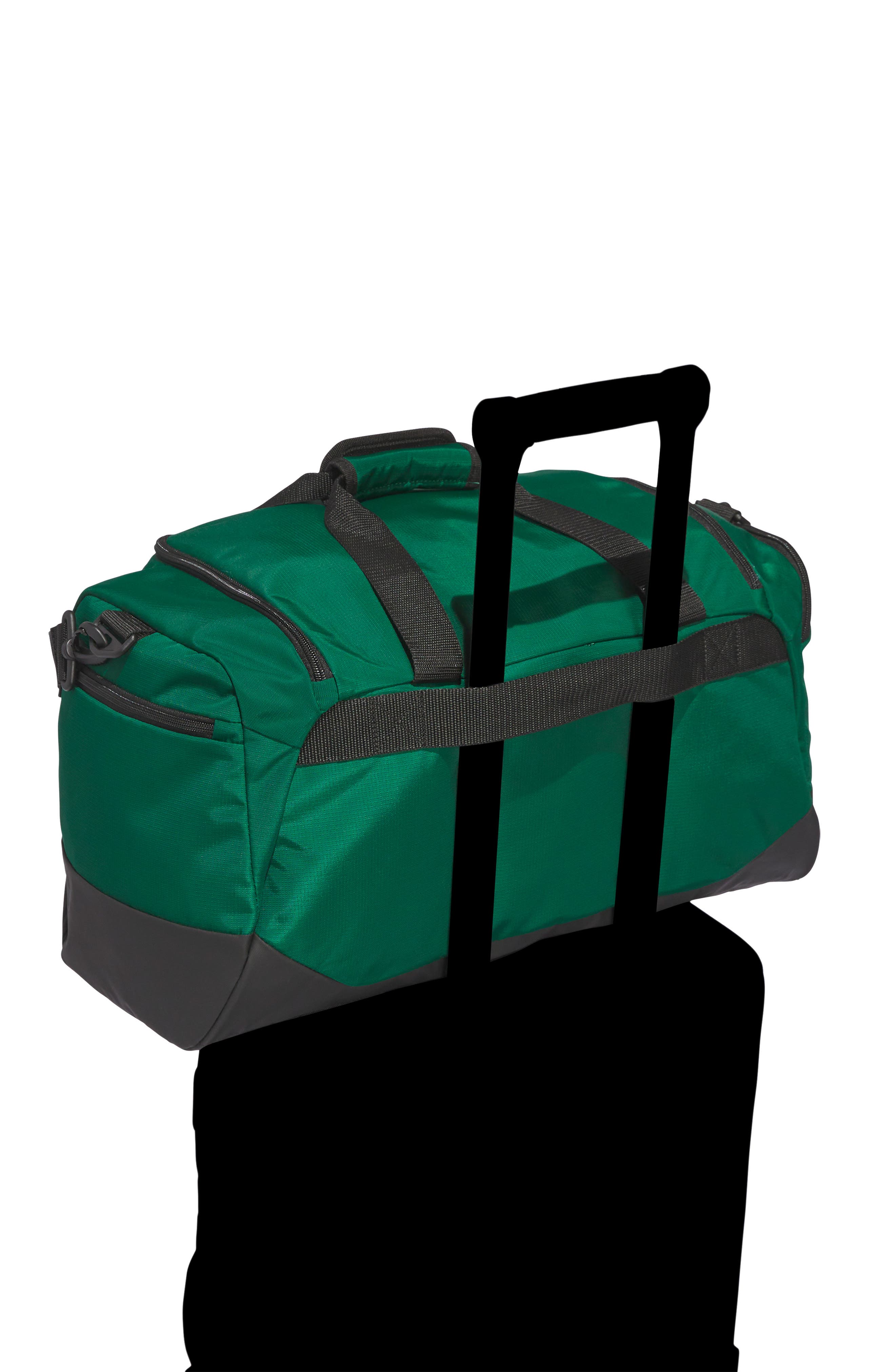 adidas Defender 5 Small Duffel Bag, Alternate, color, Team Dark Green