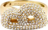 BaubleBar Pavé Bubble Initial Ring