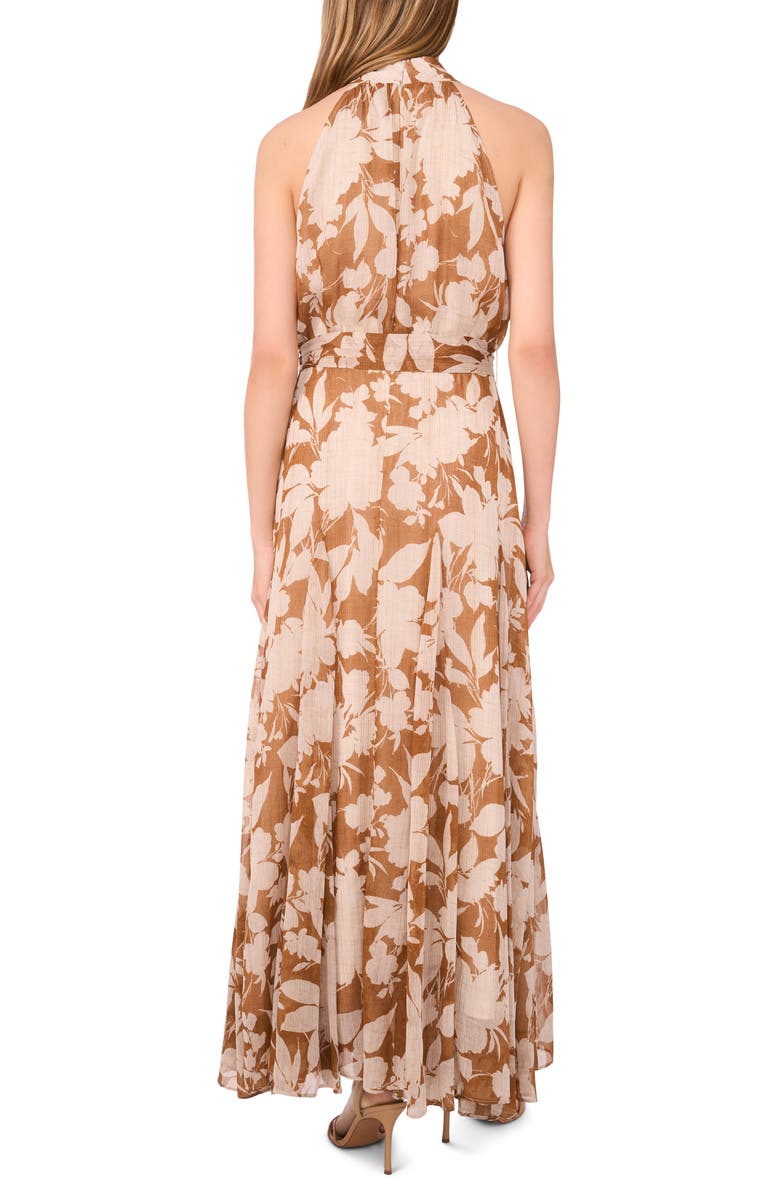 Halogen<sup>®</sup> Halter Neck Belted Maxi Dress, Alternate, color, Golden Mustard