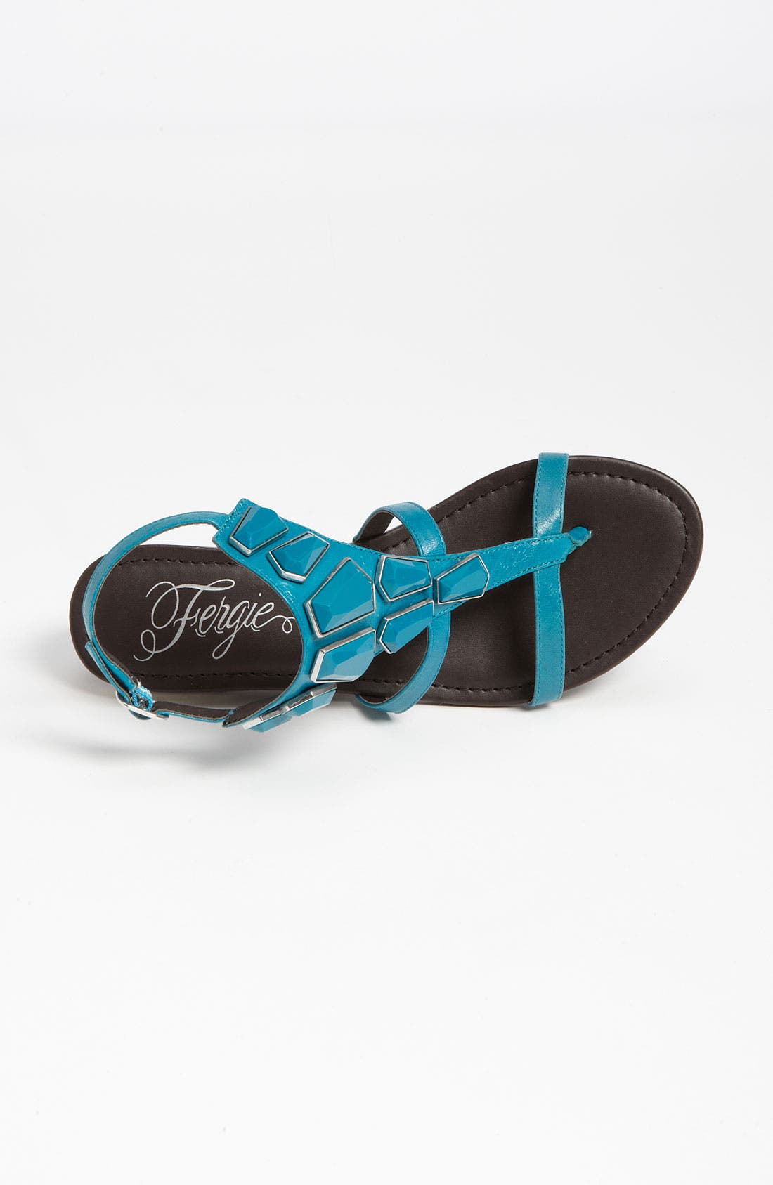 'Energy' Sandal, Alternate, color, TEAL LEATHER