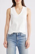 Wit & Wisdom V-Neck Rib Tank