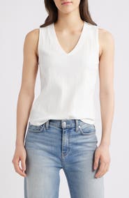 Wit & Wisdom V-Neck Rib Tank
