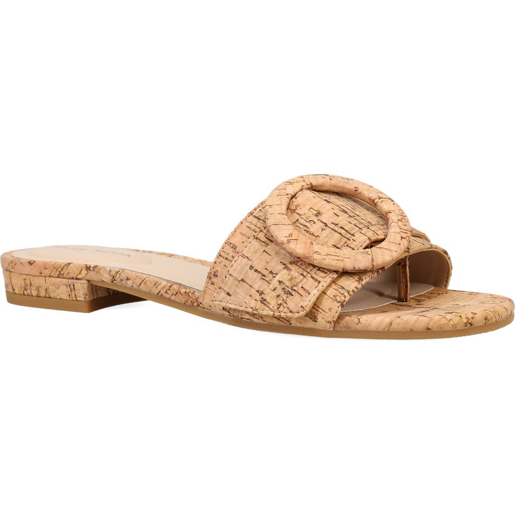 Pelle Moda Bianka Slide Sandal In Brown