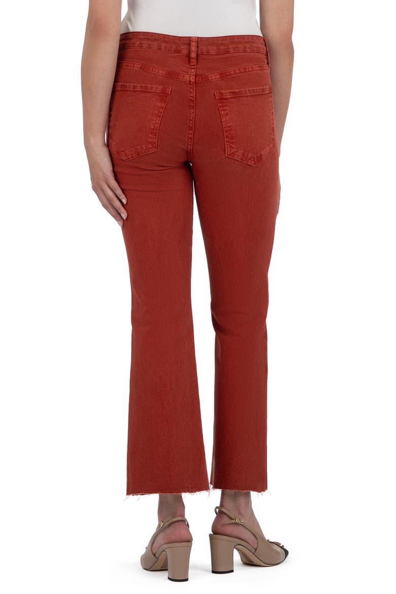 Kelsey Raw Hem High Waist Ankle Flare Jeans, Alternate, color, PAPRIKA JM