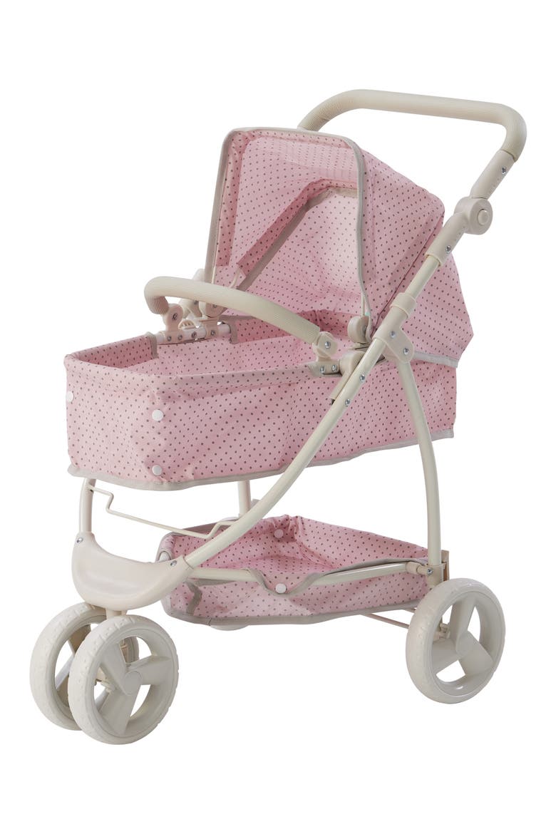 Olivia's Little World 2-in-1 Doll Stroller, Main, color, PINK/ GREY
