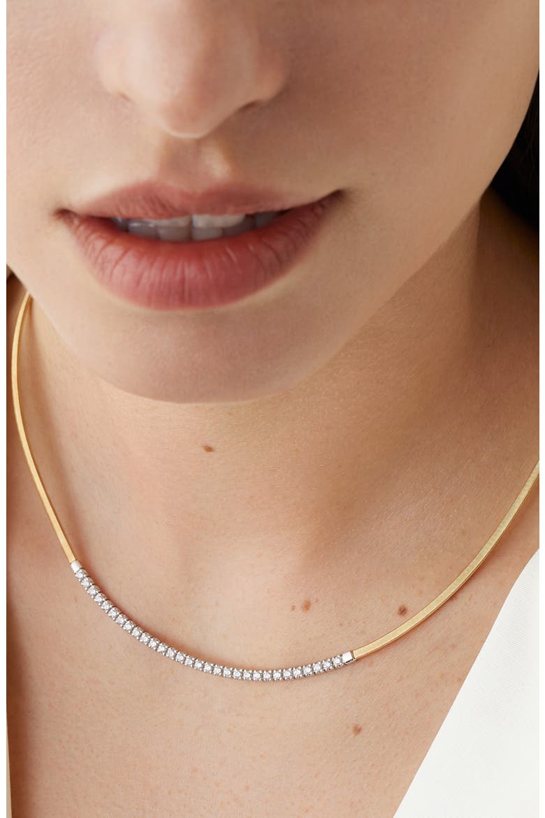 Masai 18K Gold Diamond & Coil Necklace, Alternate, color, 18K YELLOW GOLD