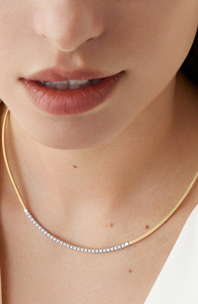 Marco Bicego Masai 18K Gold Diamond & Coil Necklace, Alternate, color, 18K Yellow Gold