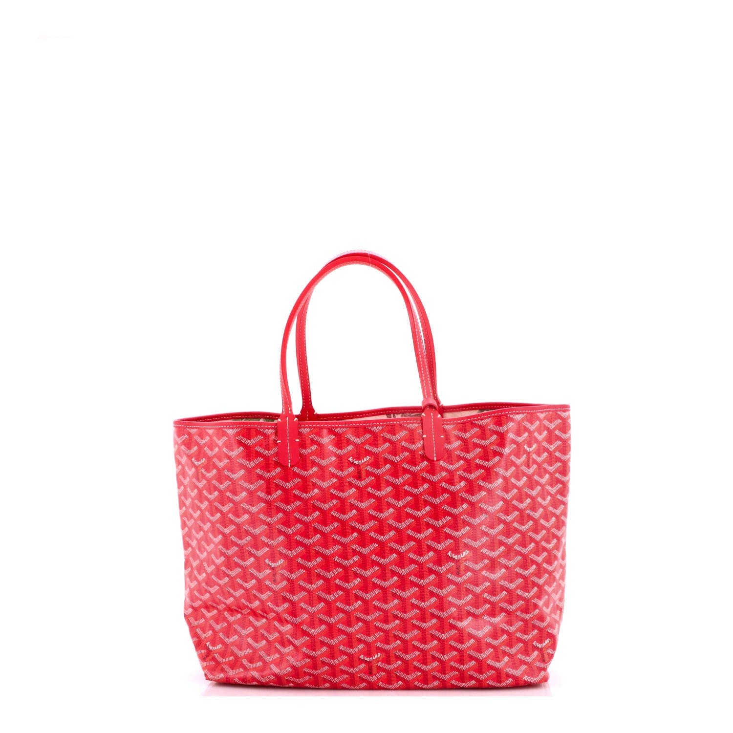 Saint Louis Reversible Tote Coated Canvas and Printed Canvas PM, Alternate, color, Red