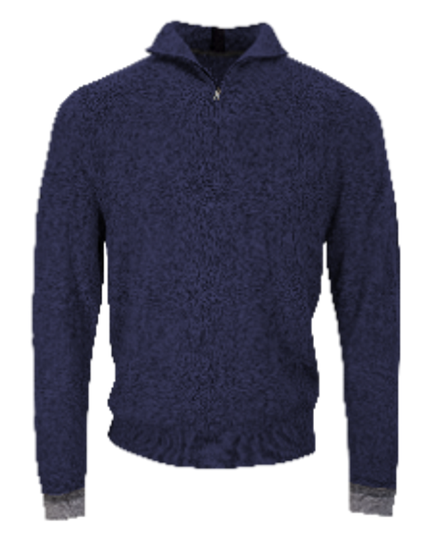 Quinn Quarter Zip Merino Wool Sweater