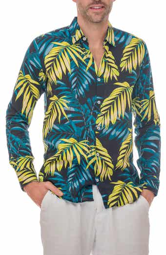 RANEES Linen Resort Button-Up Shirt