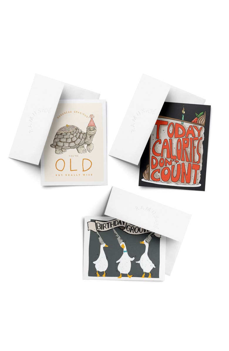 Ramus
Co Birthday Greeting Card Pack Sets (3 ct, Assorted) Old Turtle, Birthday Grooves, Calories Don
t Count Cake, Main, color, Multi-Pack